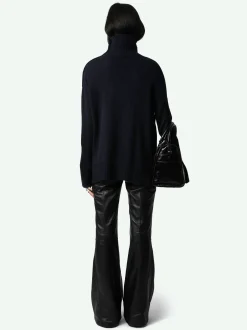 Best Zadig & Voltaire Alma Jewelled Cashmere SweaterNEW Encre