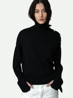 Cheap Zadig & Voltaire Alma Jewelled Cashmere SweaterICONIC Black