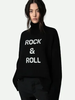 New Zadig & Voltaire Alma Rock & Roll SweaterICONIC Black