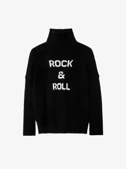 New Zadig & Voltaire Alma Rock & Roll SweaterICONIC Black