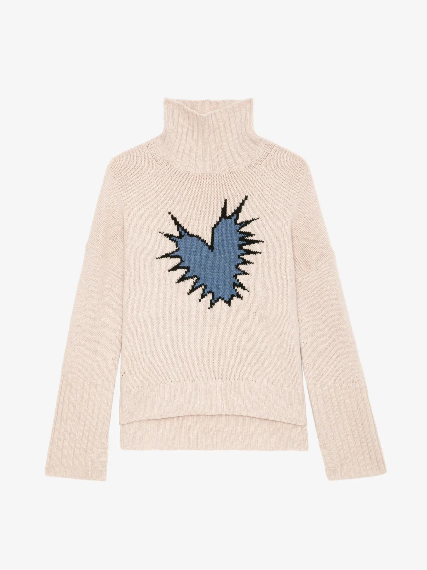 Best Sale Zadig & Voltaire Alma Spiked Heart Sweater Sweet