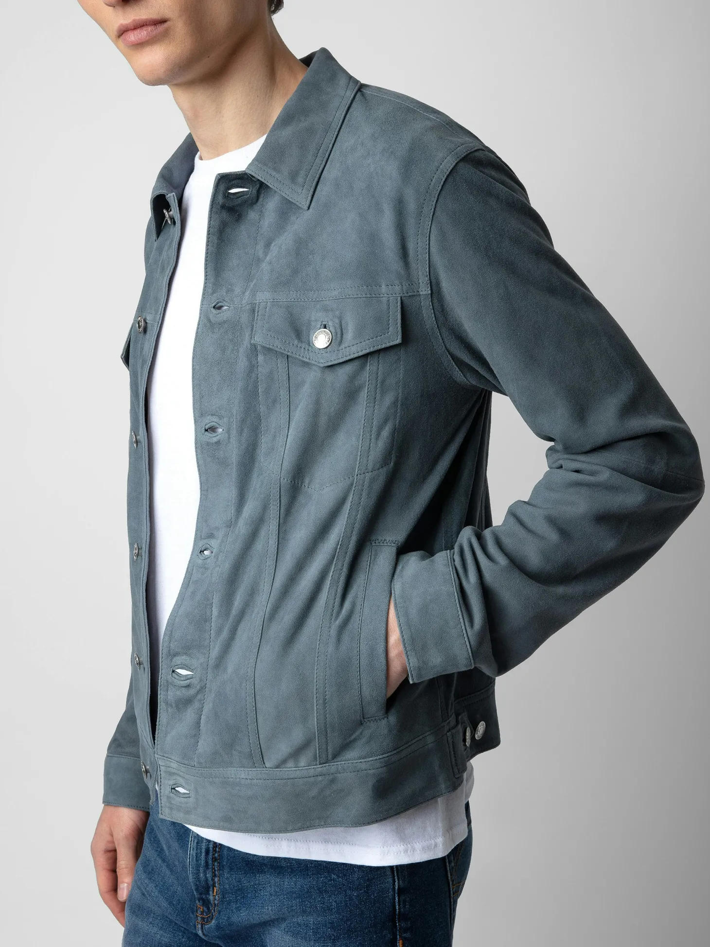 Hot Zadig & Voltaire Base Suede Jacket Uniform