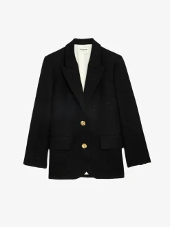 Cheap Zadig & Voltaire Blazer VickaNEW Black