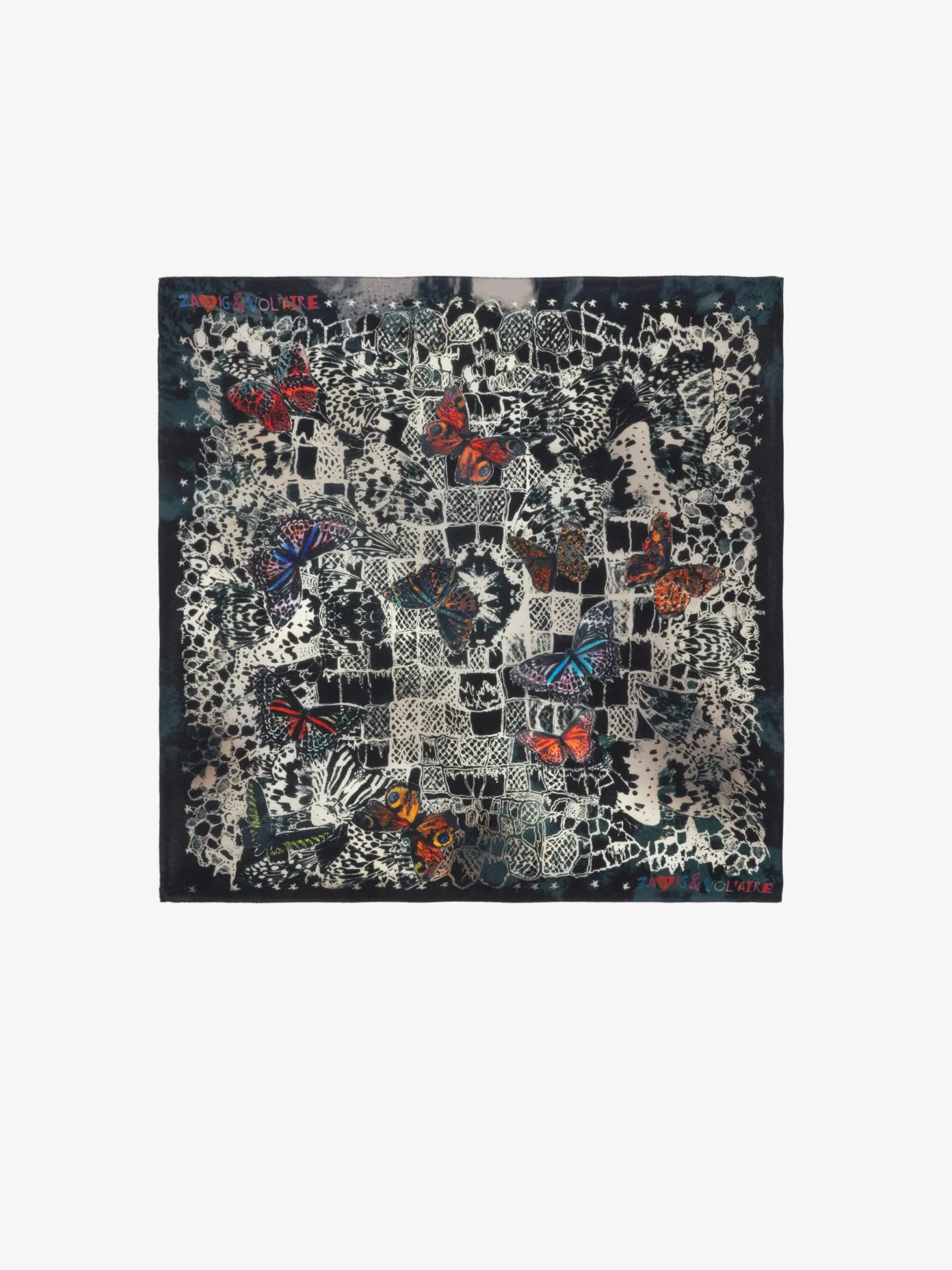 Best Zadig & Voltaire Blondie Silk Scarf Ink