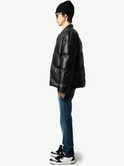 Cheap Zadig & Voltaire Bony Padded Leather JacketNEW Black