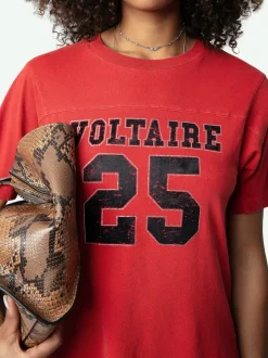 Cheap Zadig & Voltaire Bow Voltaire T-shirtNEW Crimson