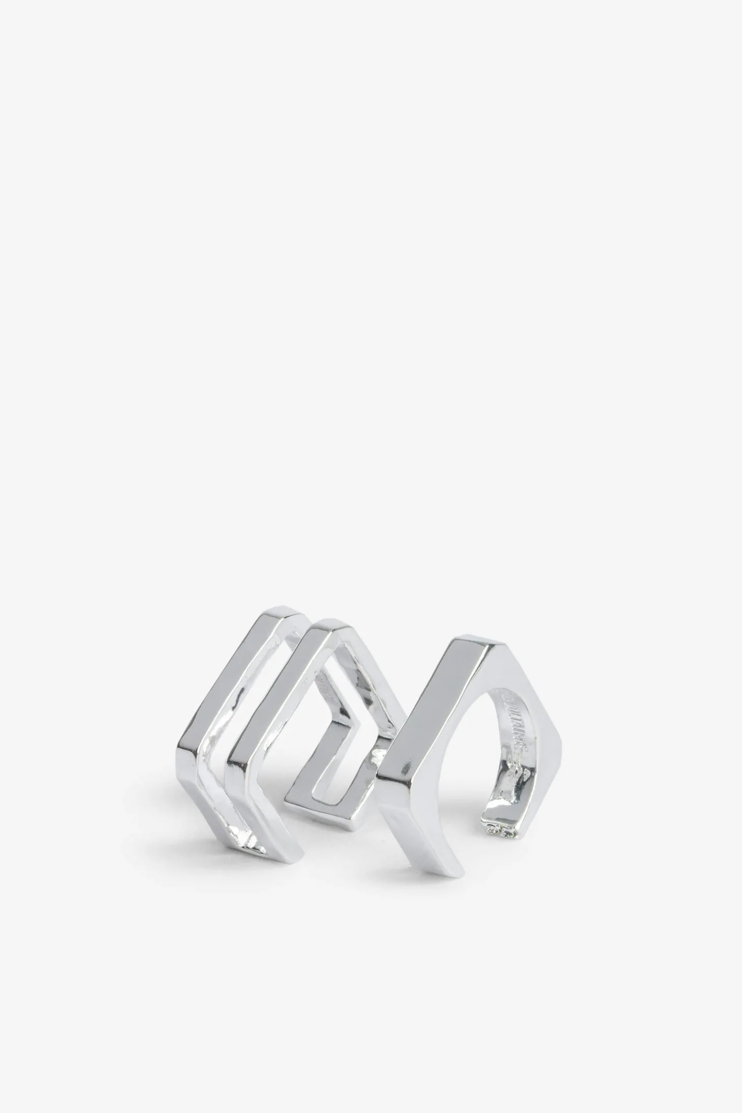 Best Sale Zadig & Voltaire Cecilia Rings Anticsilver