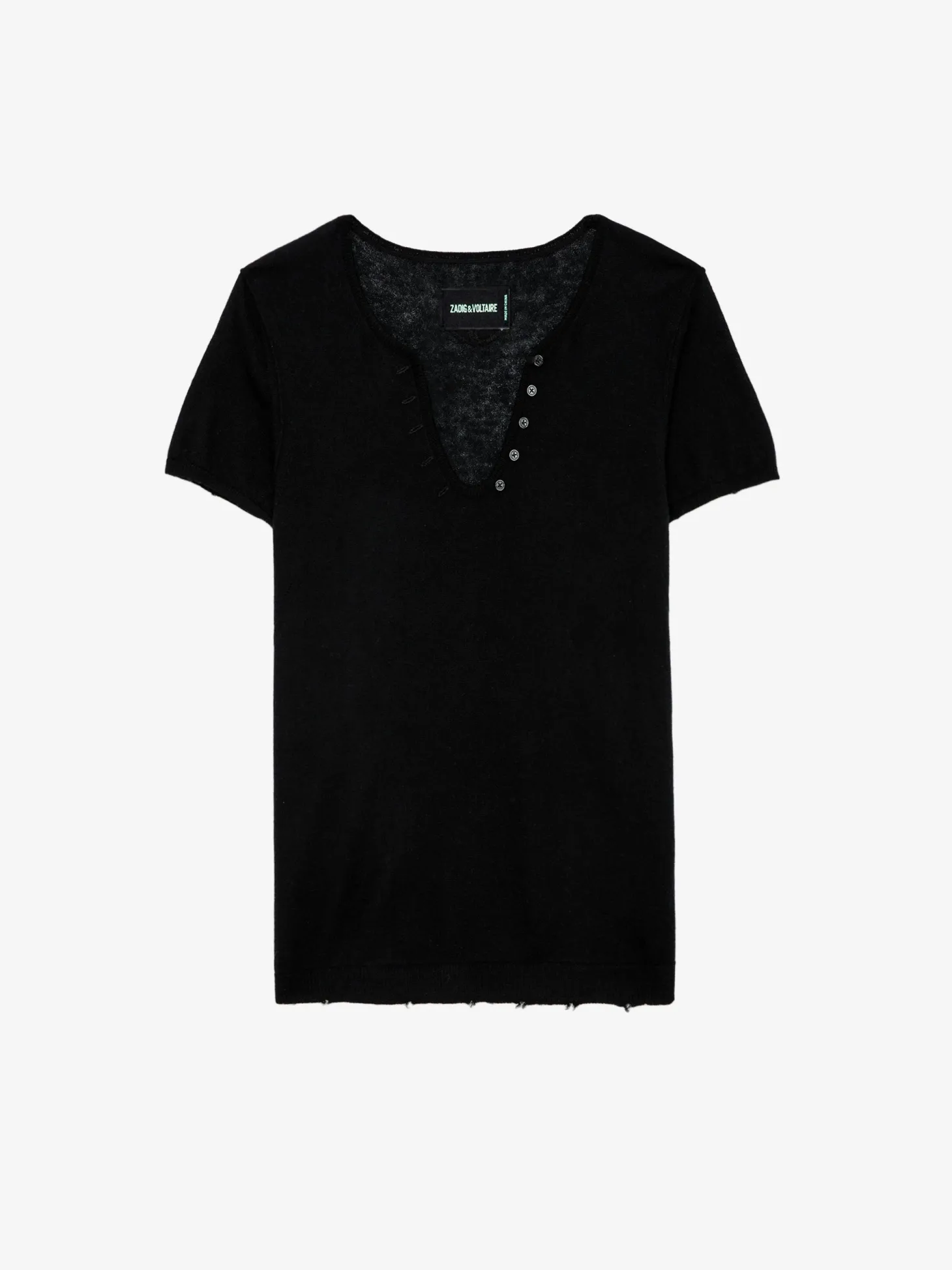 Fashion Zadig & Voltaire Celsy Cashmere Sweater Black