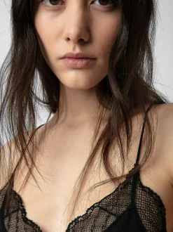 Store Zadig & Voltaire Christy Silk CamisoleICONIC Black