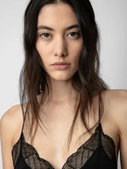 Store Zadig & Voltaire Christy Silk CamisoleICONIC Black