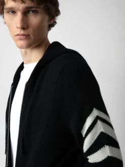 New Zadig & Voltaire Clash Arrow Cashmere CardiganICONIC Black