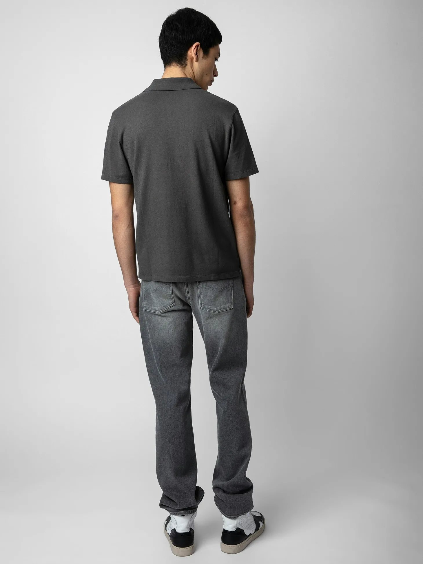 Clearance Zadig & Voltaire Dimitri Polo Shirt Carbone