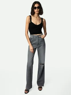 Flash Sale Zadig & Voltaire Evy Jeans Grey