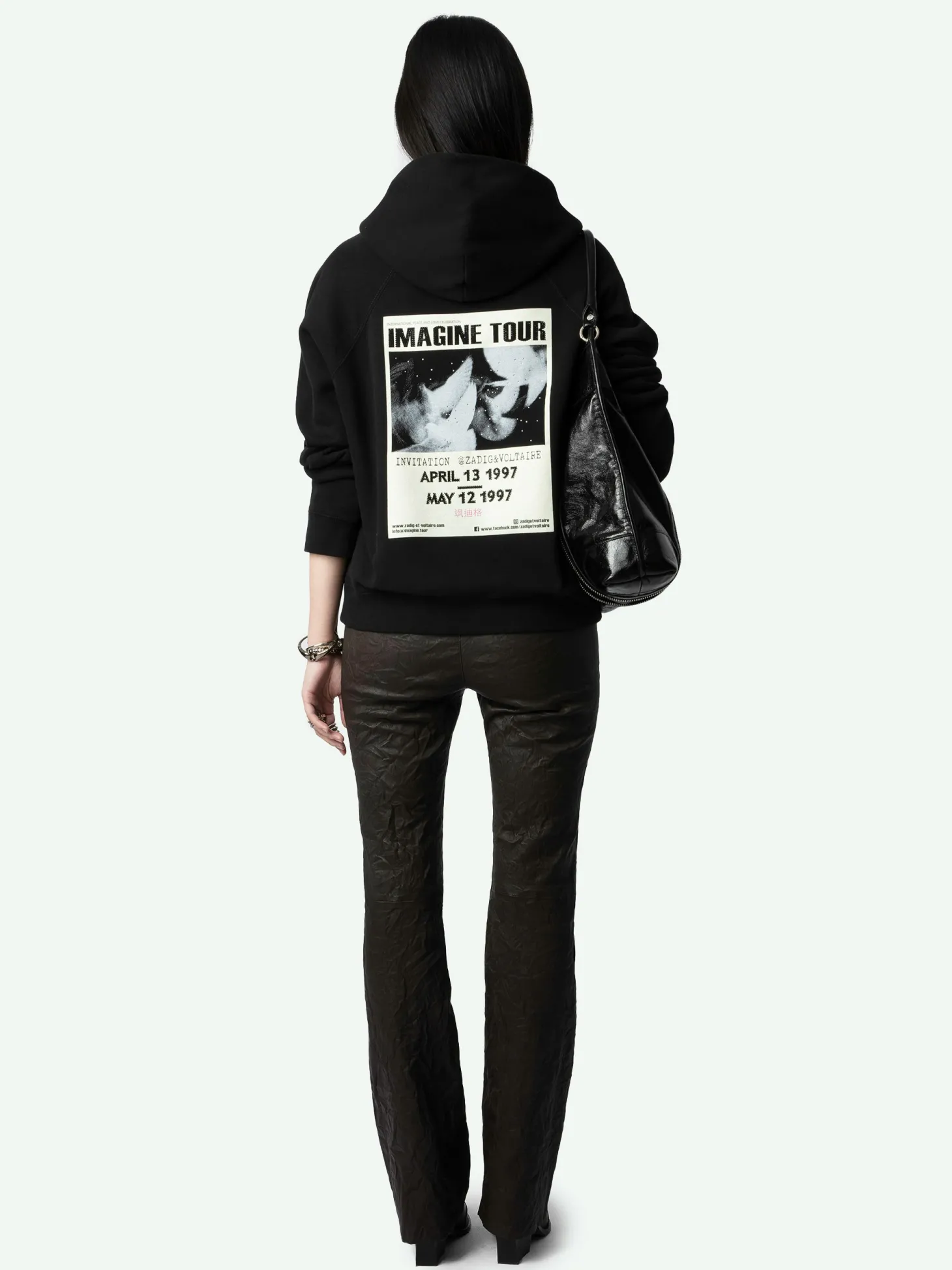 Best Sale Zadig & Voltaire Georgy Diamanté SweatshirtNEW Black