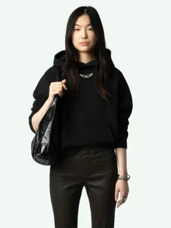 Best Sale Zadig & Voltaire Georgy Diamanté SweatshirtNEW Black