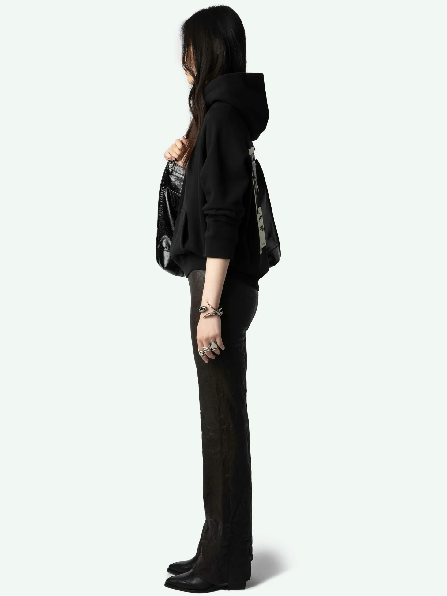 Best Sale Zadig & Voltaire Georgy Diamanté SweatshirtNEW Black