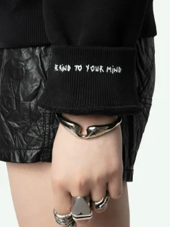 Flash Sale Zadig & Voltaire Georgy Diamante Wings Sweatshirt Black