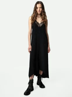 Flash Sale Zadig & Voltaire Guitar Silk Risty Dress Black