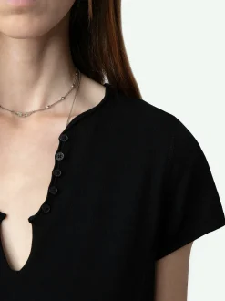 Store Zadig & Voltaire Henley T-shirt Black
