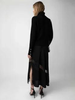 Outlet Zadig & Voltaire Jaylal Silk Skirt Black