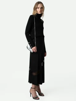 Outlet Zadig & Voltaire Jaylal Silk Skirt Black