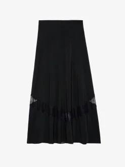 Outlet Zadig & Voltaire Jaylal Silk Skirt Black