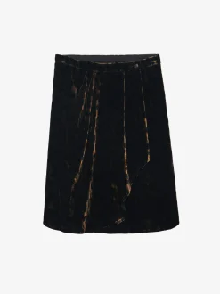 Cheap Zadig & Voltaire Jerry Velvet SkirtNEW Cognac