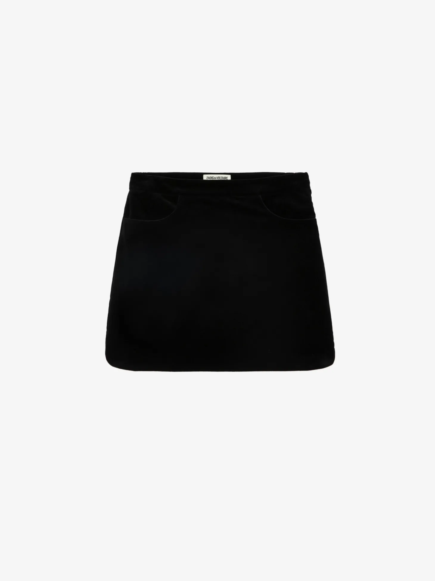 Best Sale Zadig & Voltaire Jinette Velvet SkirtNEW Black