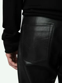 Best Zadig & Voltaire John Leather Pants Black