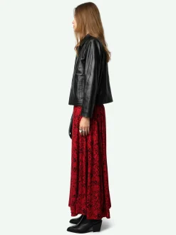 Cheap Zadig & Voltaire Joyo SkirtNEW Crimson