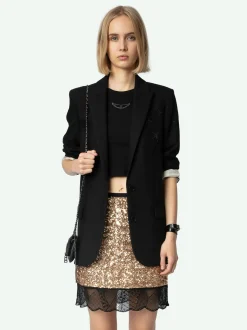 Cheap Zadig & Voltaire Justicias SkirtNEW Gold