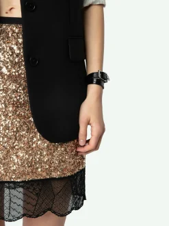 Cheap Zadig & Voltaire Justicias SkirtNEW Gold