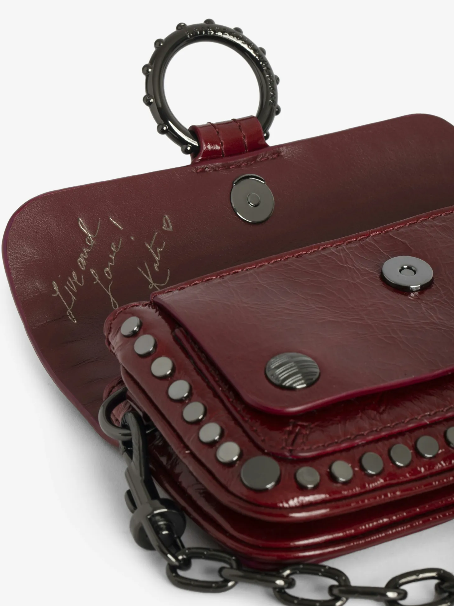 New Zadig & Voltaire Kate Wallet Stud BagNEW Furious