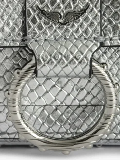 Cheap Zadig & Voltaire Kate Wallet Wild BagNEW Silver