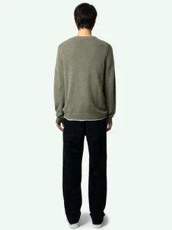 Best Zadig & Voltaire Kennedy Arrow Cashmere Sweater Kaki