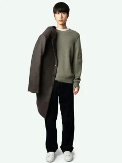 Best Zadig & Voltaire Kennedy Arrow Cashmere Sweater Kaki