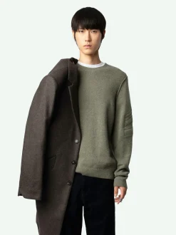 Best Zadig & Voltaire Kennedy Arrow Cashmere Sweater Kaki