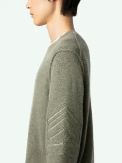 Best Zadig & Voltaire Kennedy Arrow Cashmere Sweater Kaki
