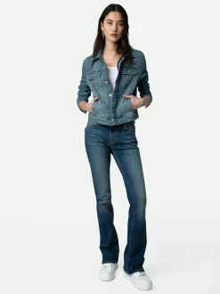 Store Zadig & Voltaire Kioky Denim Jacket Blue