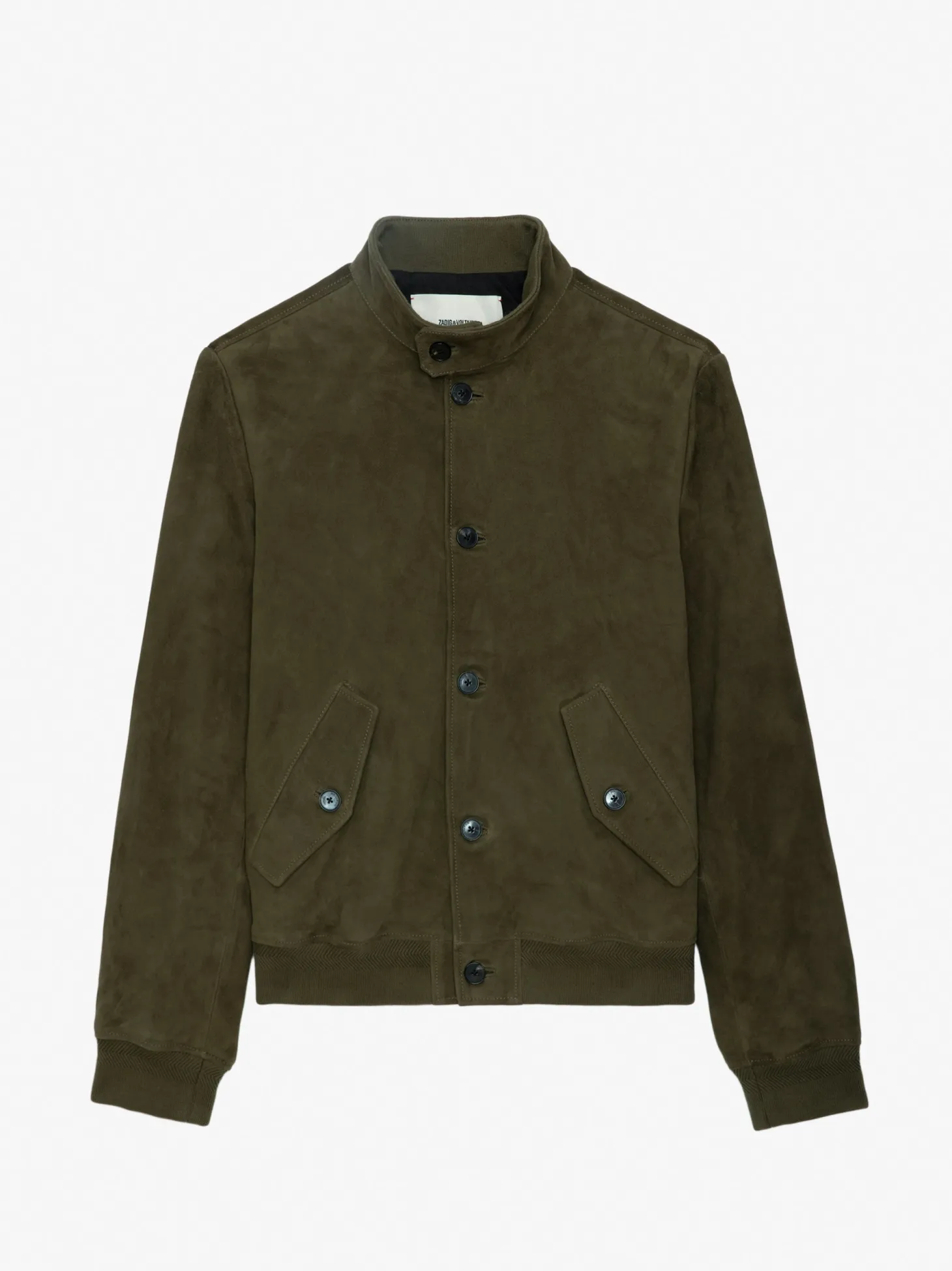 Online Zadig & Voltaire Lonni Suede Jacket Kakicanvas