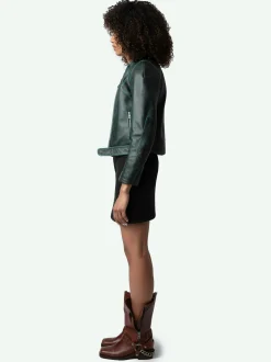 Clearance Zadig & Voltaire Loupa Leather Jacket Peaks