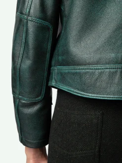 Clearance Zadig & Voltaire Loupa Leather Jacket Peaks