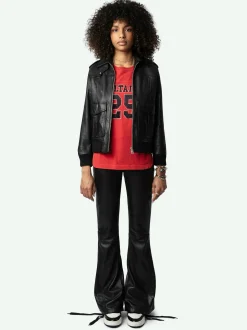Store Zadig & Voltaire Luka Leather Jacket Black