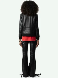 Store Zadig & Voltaire Luka Leather Jacket Black