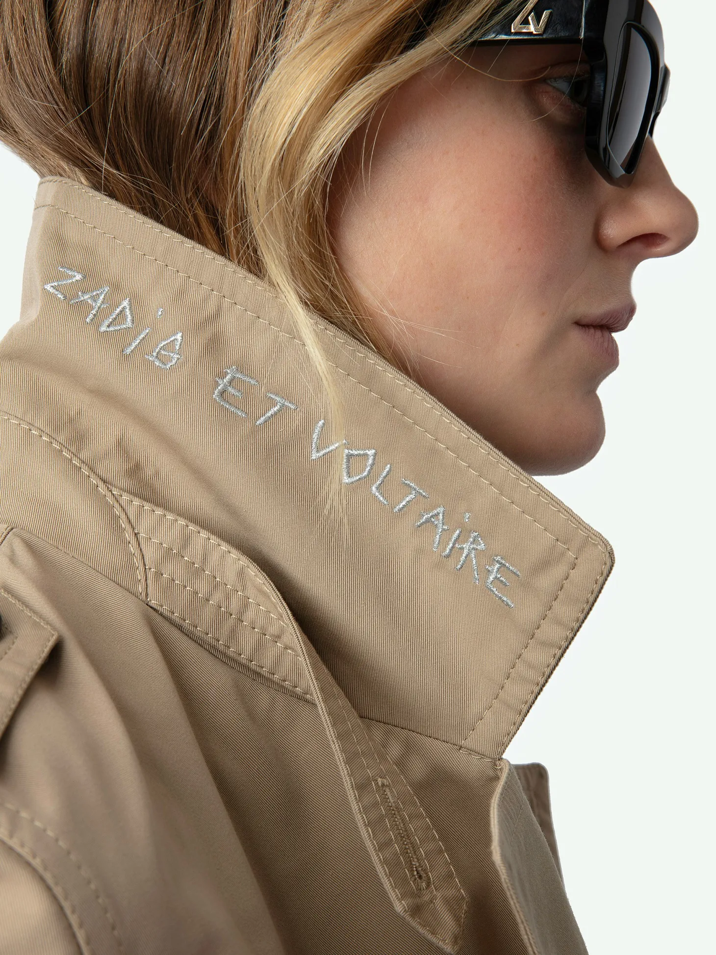 Best Sale Zadig & Voltaire Mandy Trench Coat Latte