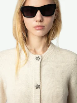 Store Zadig & Voltaire Marcya Cashmere CardiganNEW Ecru
