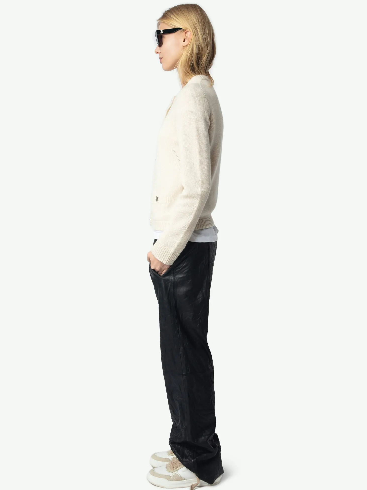 Store Zadig & Voltaire Marcya Cashmere CardiganNEW Ecru