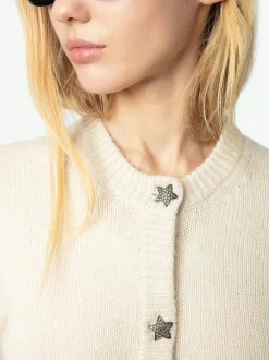 Store Zadig & Voltaire Marcya Cashmere CardiganNEW Ecru