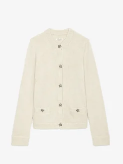Store Zadig & Voltaire Marcya Cashmere CardiganNEW Ecru