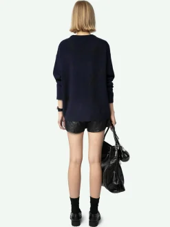 Cheap Zadig & Voltaire Markus Cashmere SweaterNEW Encre